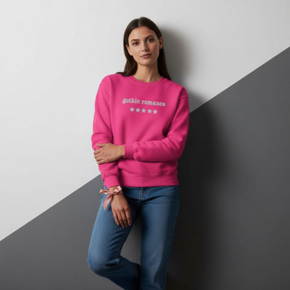 Gothic Romance – Besticktes Rundhals-Sweatshirt – 5 Sterne