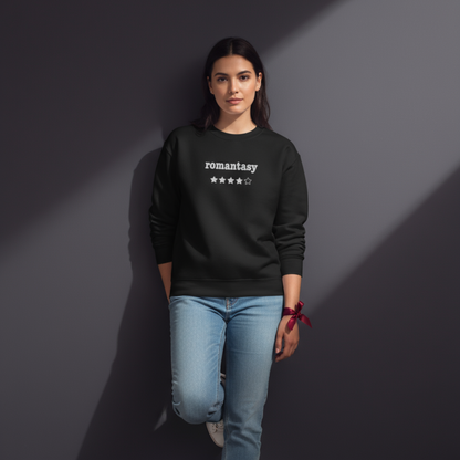 Romantasy besticktes Rundhalsshirt – 4 Sterne
