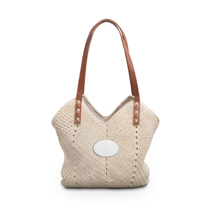 Strohtasche — „Gegr. Wann auch immer.“ Sommerstrandtasche