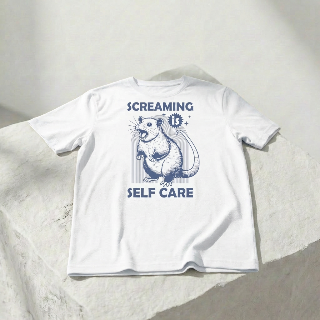 Schreien ist Selbstfürsorge – Unisex-Grafik-T-Shirt