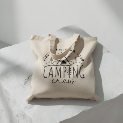 Camping-Crew – Segeltuch-Einkaufstasche