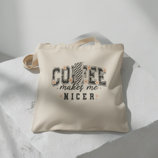 Kaffee macht mich netter - Stofftasche