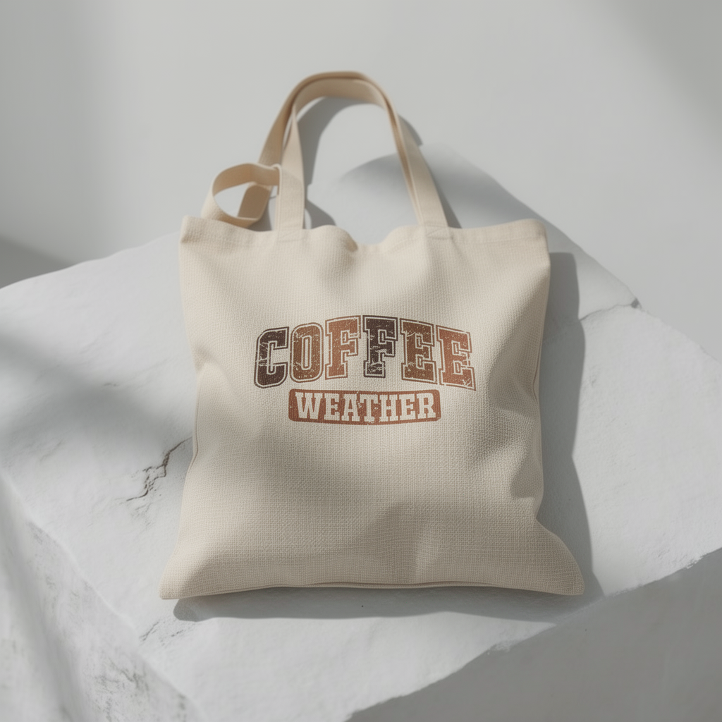 Kaffeewetter – Canvas Tragetasche (2 Farben)