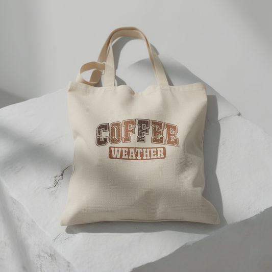 Kaffeewetter – Canvas Tragetasche (2 Farben)