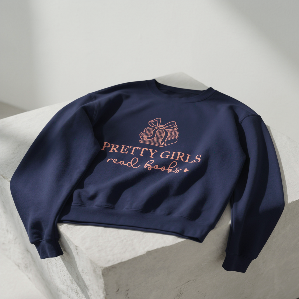 Pretty Girls Read Books Rundhals-Sweatshirt