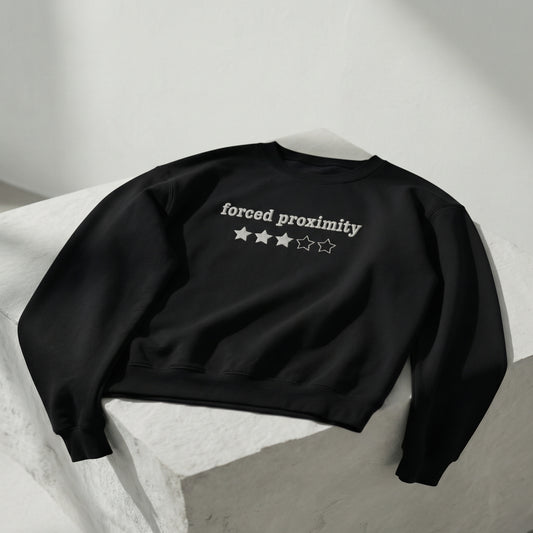 Forced Proximity Embroidered Crewneck Sweatshirt - 3 stars