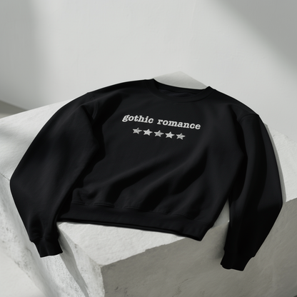 Gothic Romance – Besticktes Rundhals-Sweatshirt – 5 Sterne