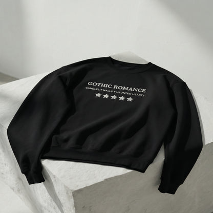 Gothic Romance – Besticktes Rundhals-Sweatshirt – 5 Sterne