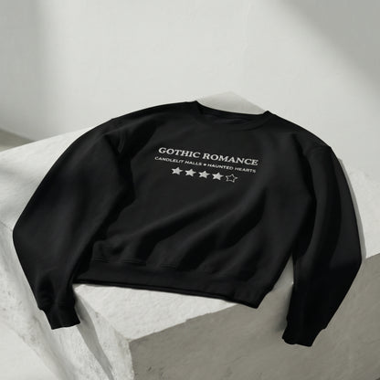 Gothic Romance – Besticktes Rundhals-Sweatshirt – 4 Sterne