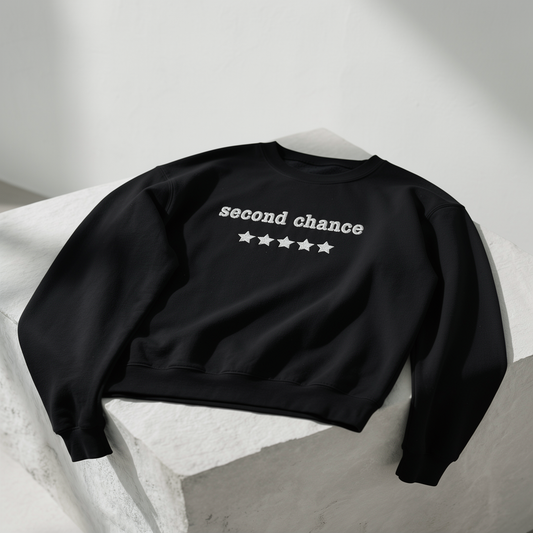 Second Chance Embroidered Crewneck Sweatshirt - 5 stars