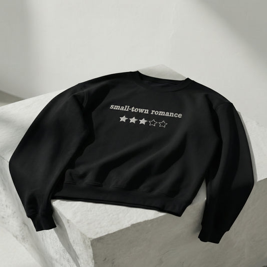 Small-Town Romance Embroidered Crewneck Sweatshirt - 3 stars