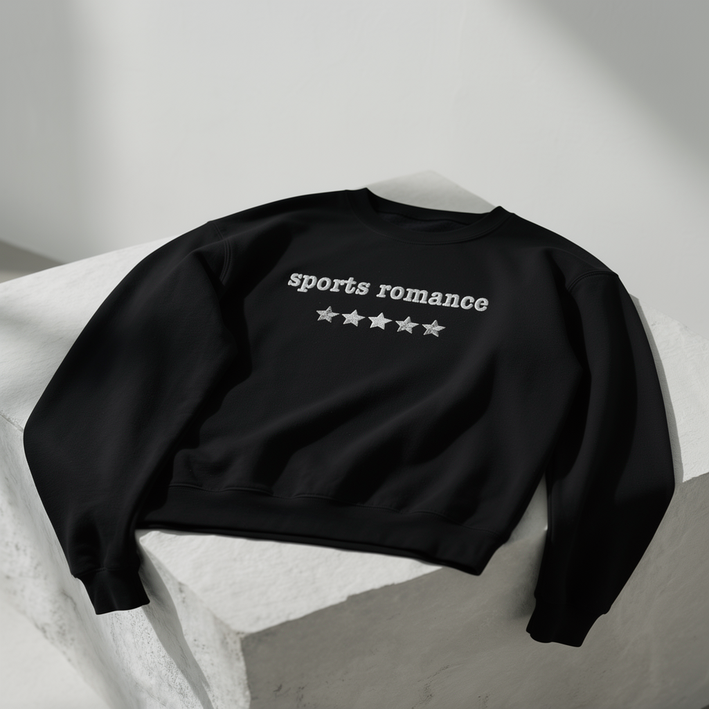 Sportromanze – Besticktes Rundhalsshirt – 5 Sterne