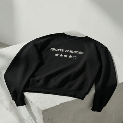 Sportromanze – Besticktes Rundhals-Sweatshirt – 4 Sterne