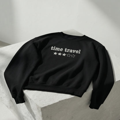 Zeitreise - Besticktes Rundhalsshirt - 3 Sterne