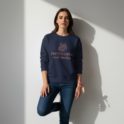 Pretty Girls Read Books Rundhals-Sweatshirt
