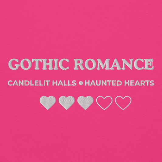 Gothic Romance - Embroidered Crewneck Sweatshirt - 3 hearts