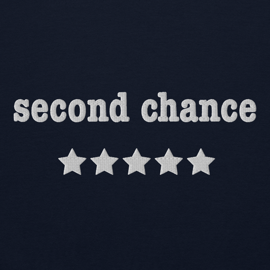 Second Chance Embroidered Crewneck Sweatshirt - 5 stars